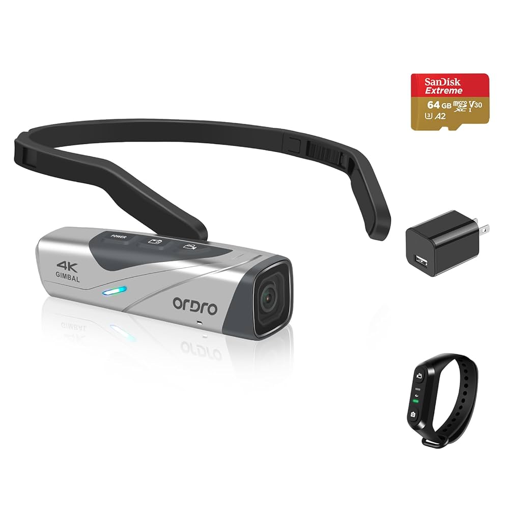 【即日発送】新品未使用 Ordro 4k Vlog  カメラ EP8 黑 Amazon.co.jp: ORDRO EP8 Vlog 4K Camcorder, Wearable Video